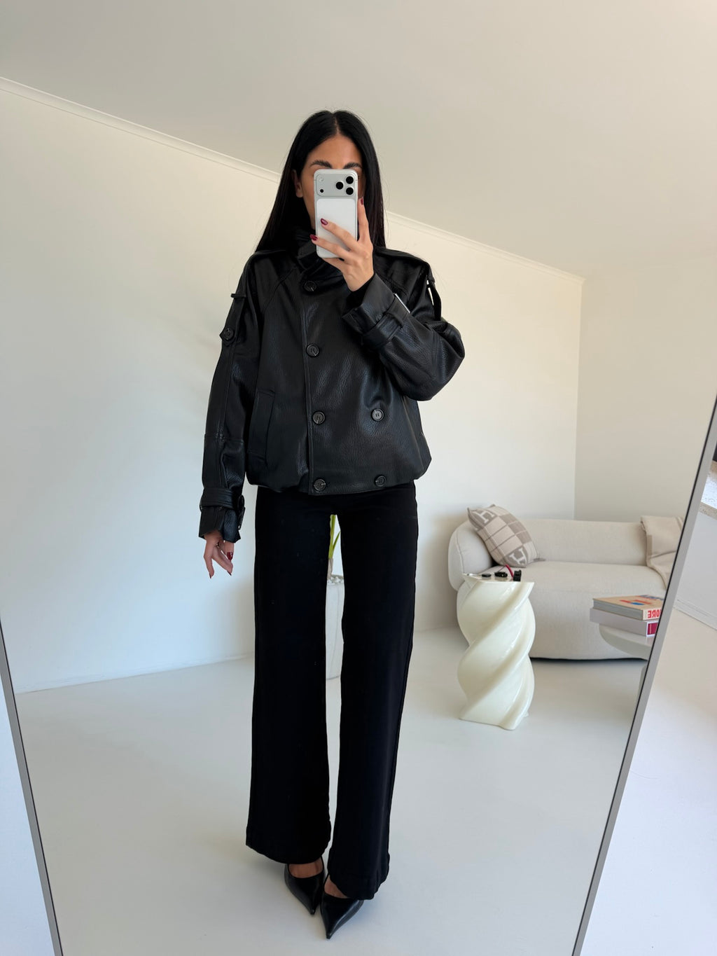 MG-1370 JEANS BOTTONI ORO NERO