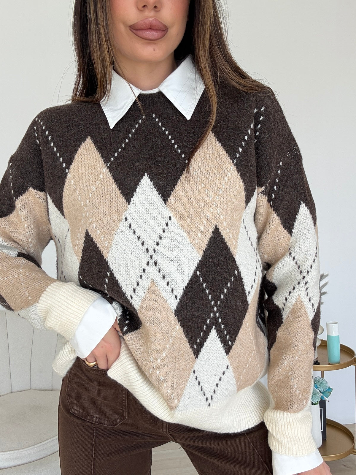 AN66404-PULL DUOMO CHOCO