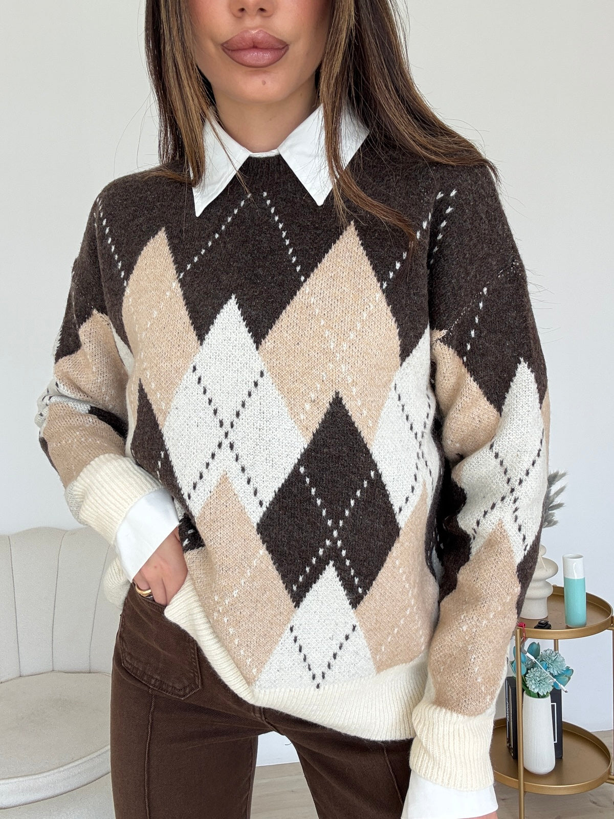 AN66404-PULL DUOMO CHOCO