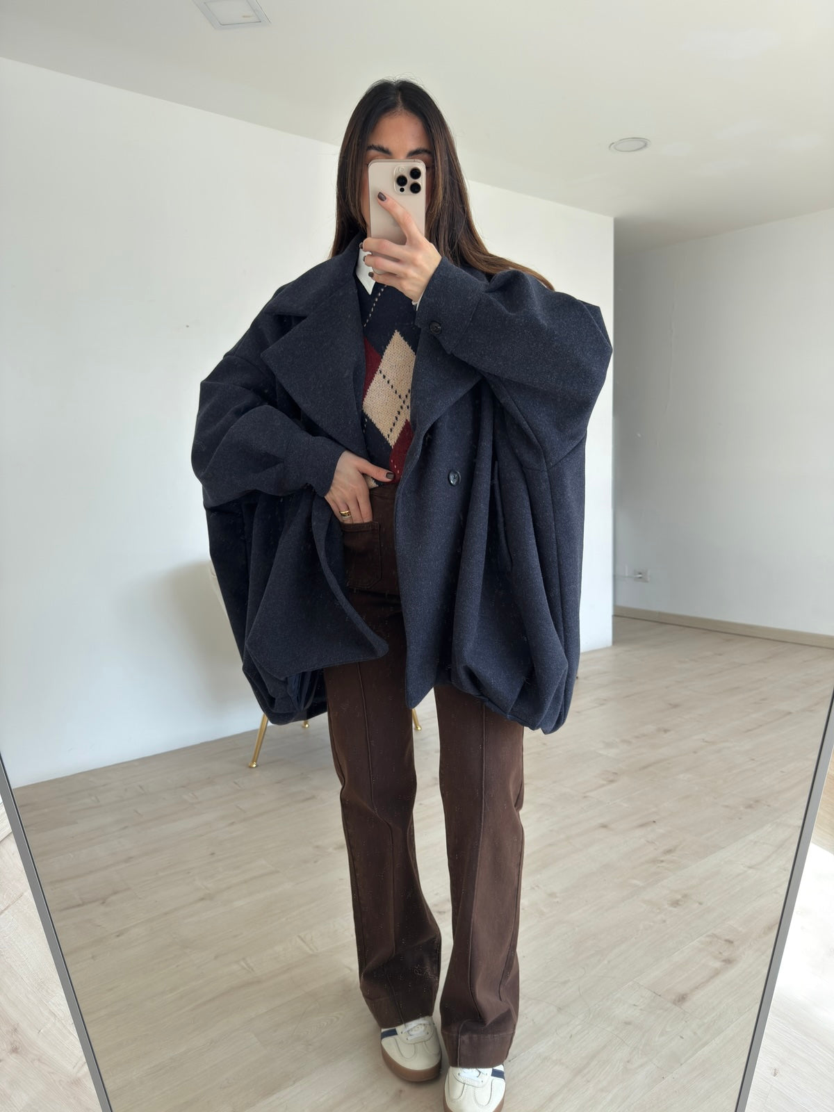 Y668814-JEANS POCKET CHOCO