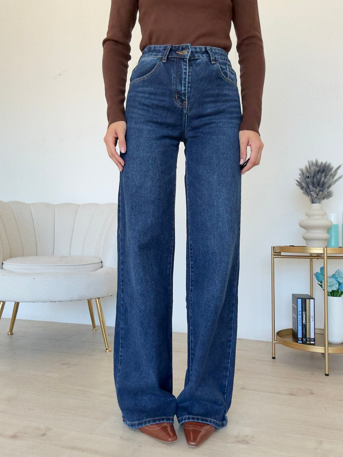 T265-JEANS PALAZZO ANGELINA