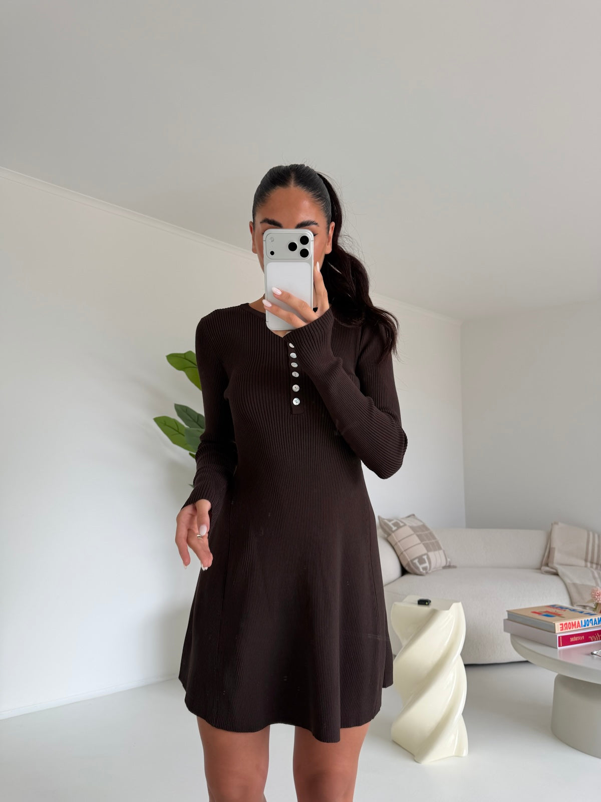 DZ93928-MINI ABITO TIMELESS CHOCO