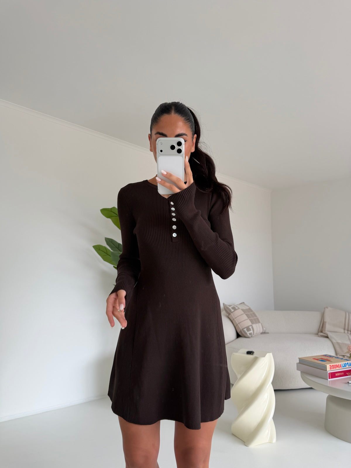DZ93928-MINI ABITO TIMELESS CHOCO