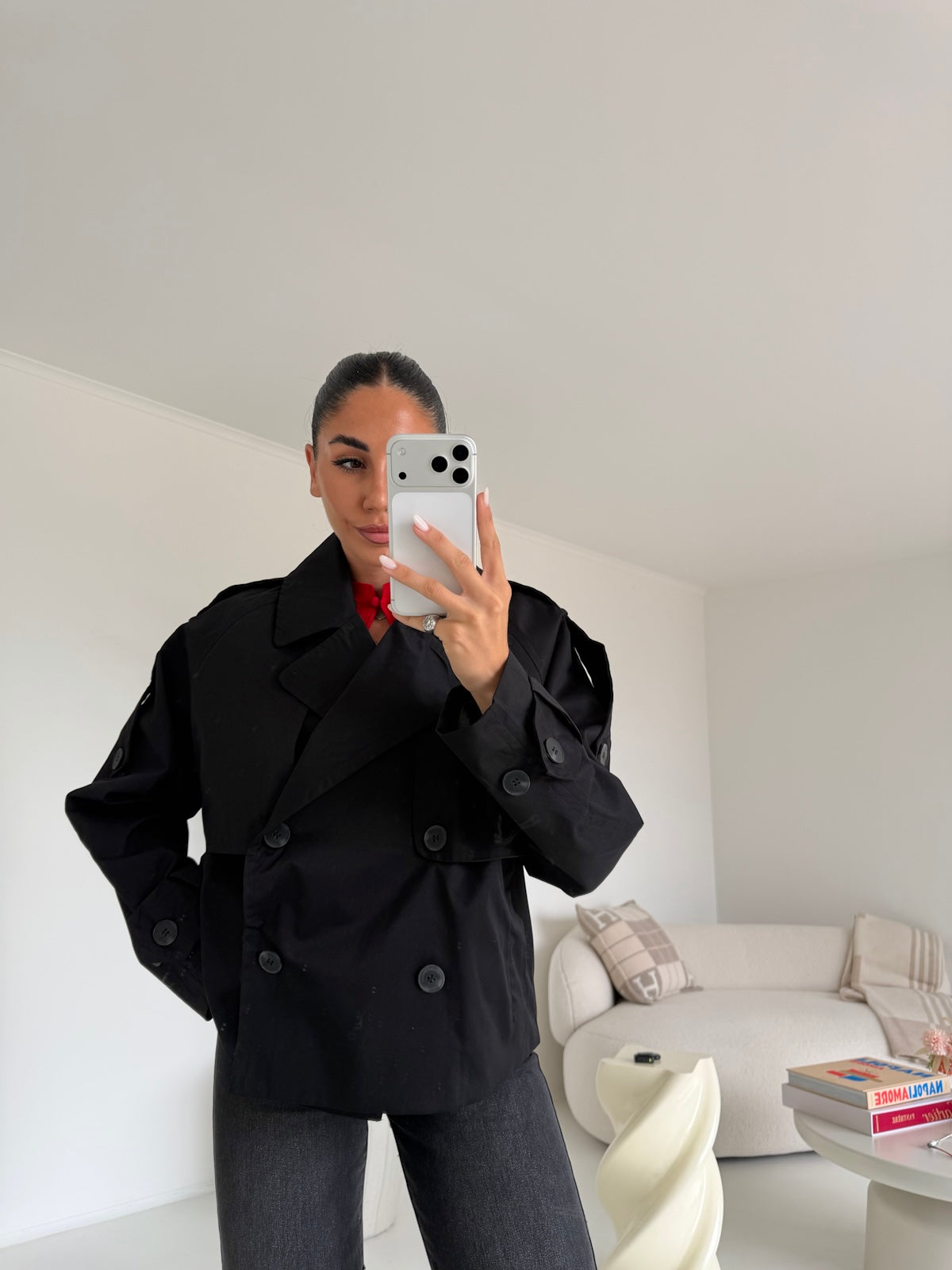 MINI TRENCH ISA-NERO