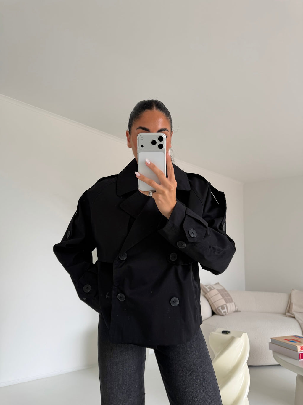 MINI TRENCH ISA-NERO