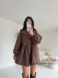 2749-MINI ABITO DENIM CHOCO