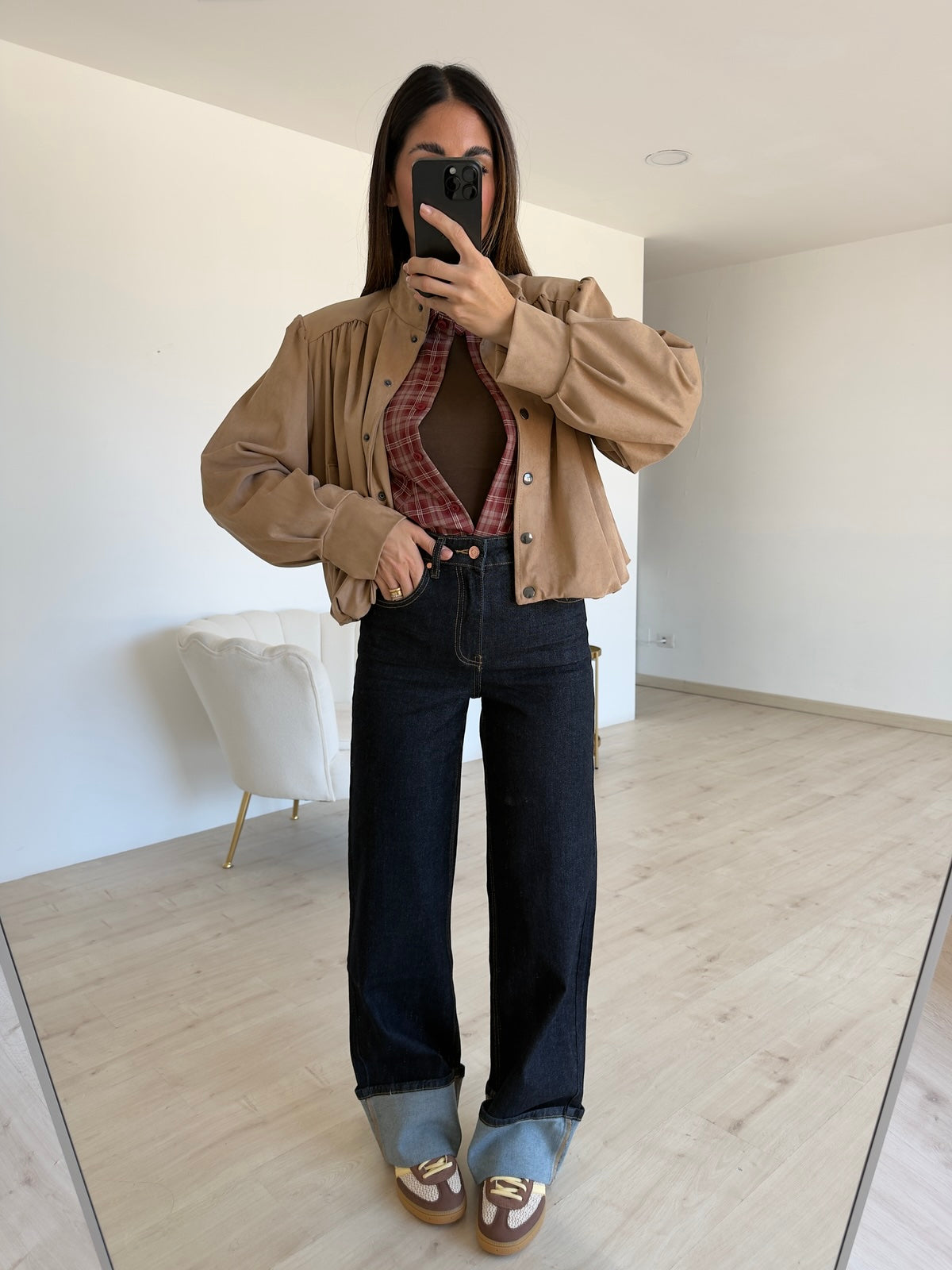 H3999-JEANS PALAZZO PIEGONE DUOMO