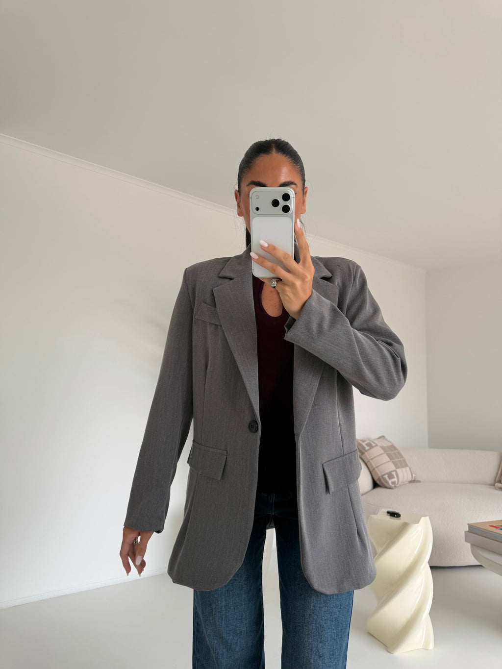 BLAZER OVERSIZE GREY