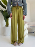 PANTALONE SATIN MACARON