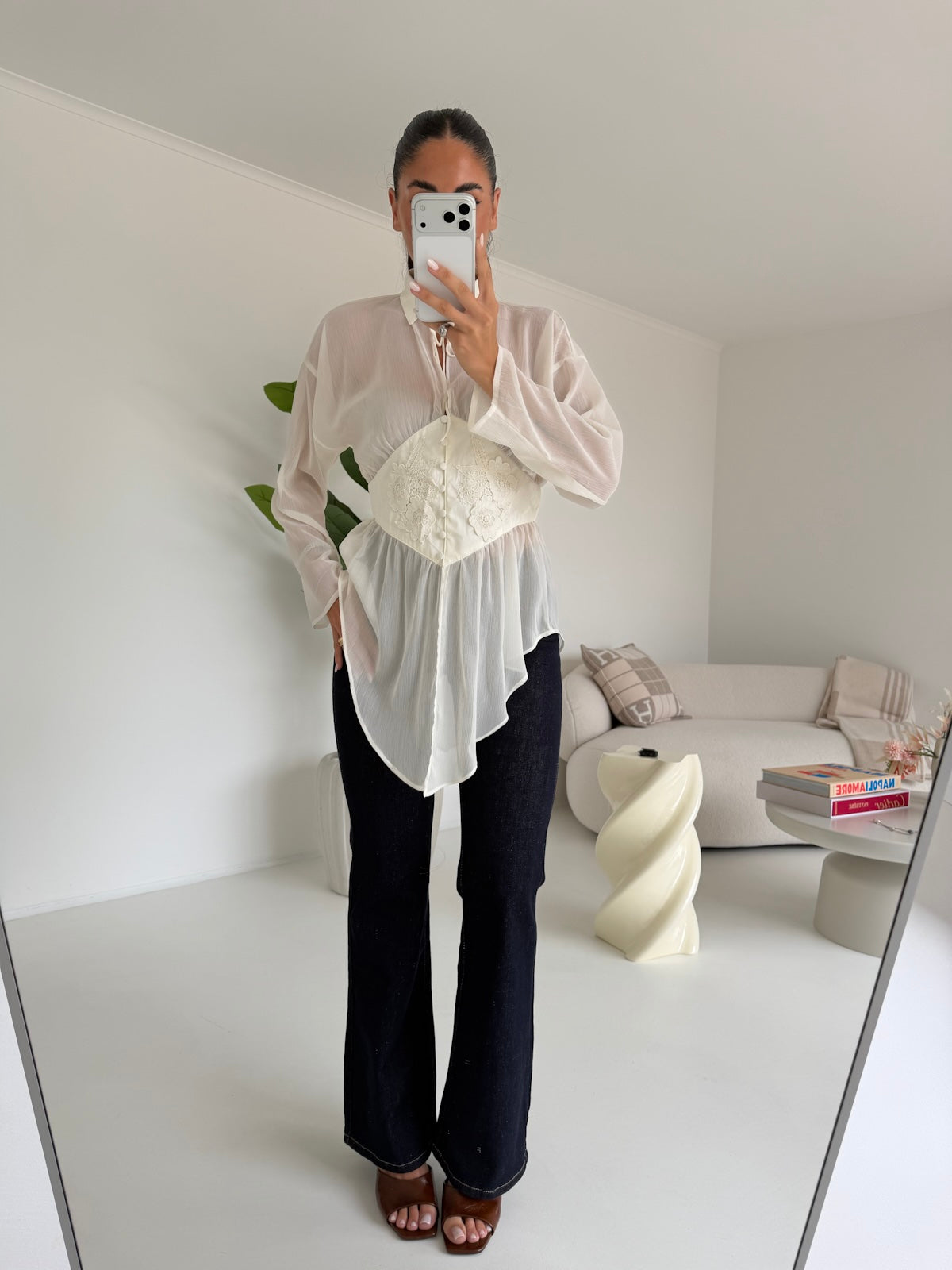 H4904-CAMICIA PENELOPE BURRO