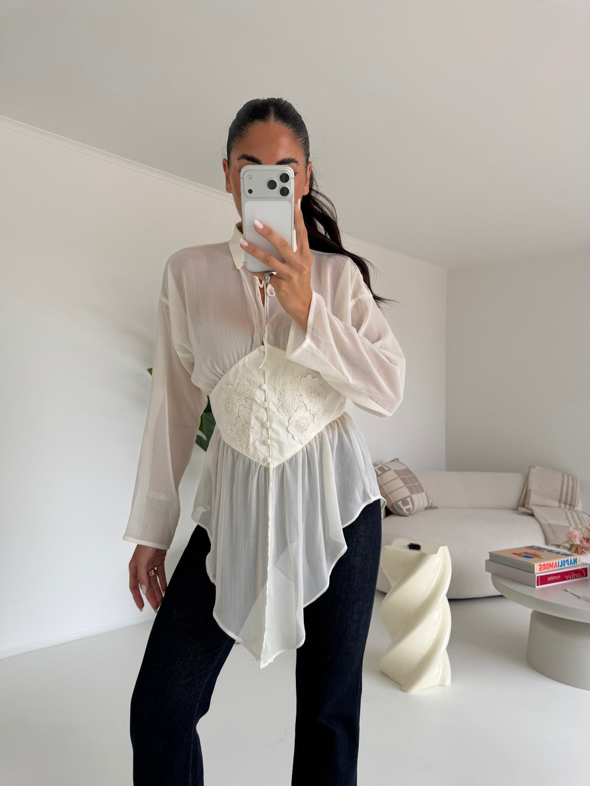 H4904-CAMICIA PENELOPE BURRO