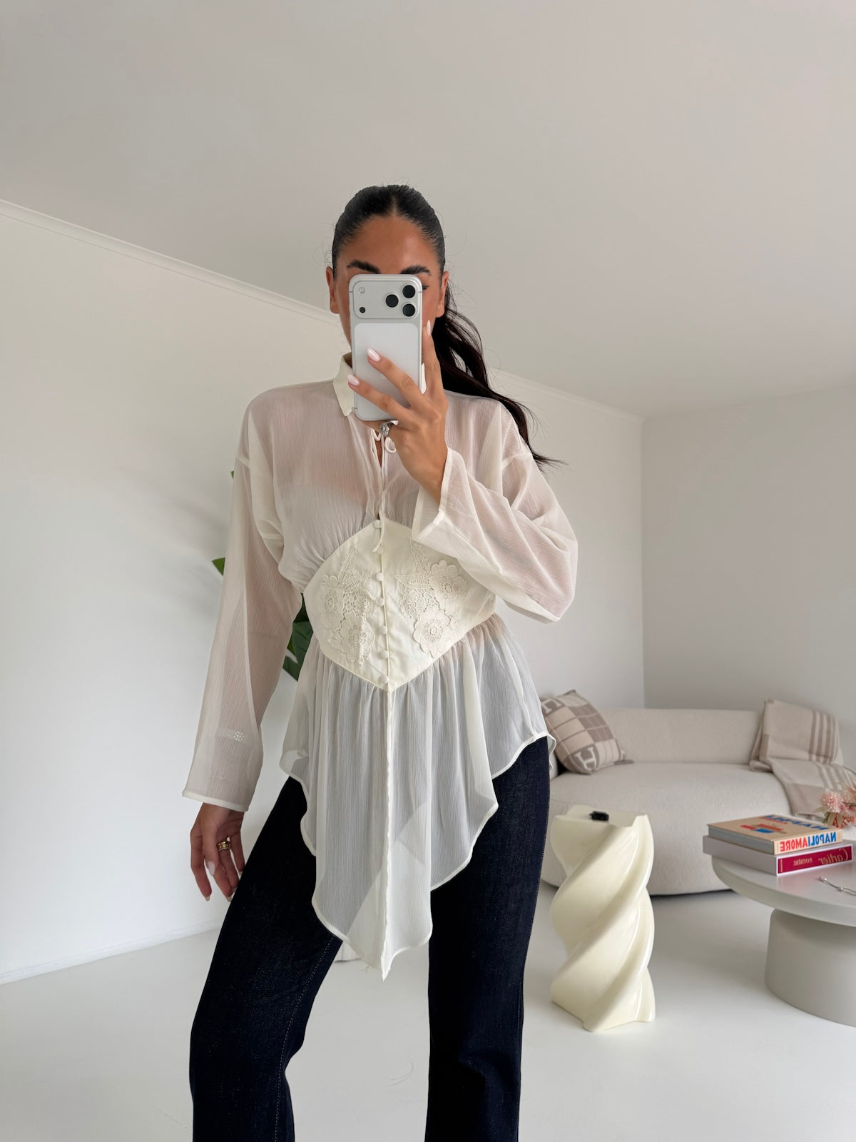 H4904-CAMICIA PENELOPE BURRO