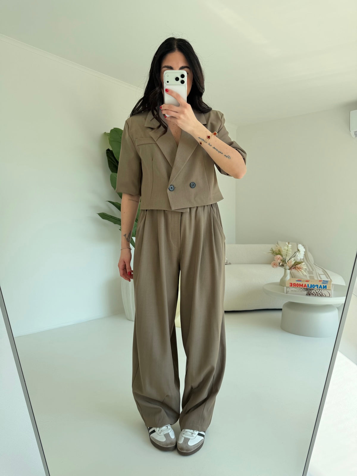 TAILLEUR MONICA TAUPE