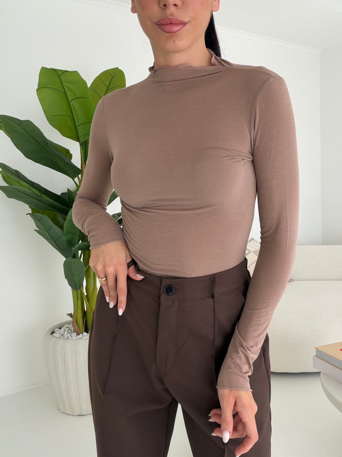 MAGLIA LEA TAUPE