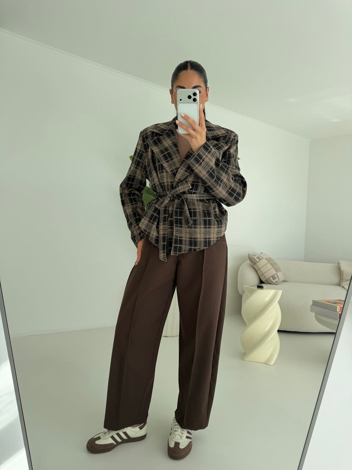 PANTALONE SLOUCHY CHOCO