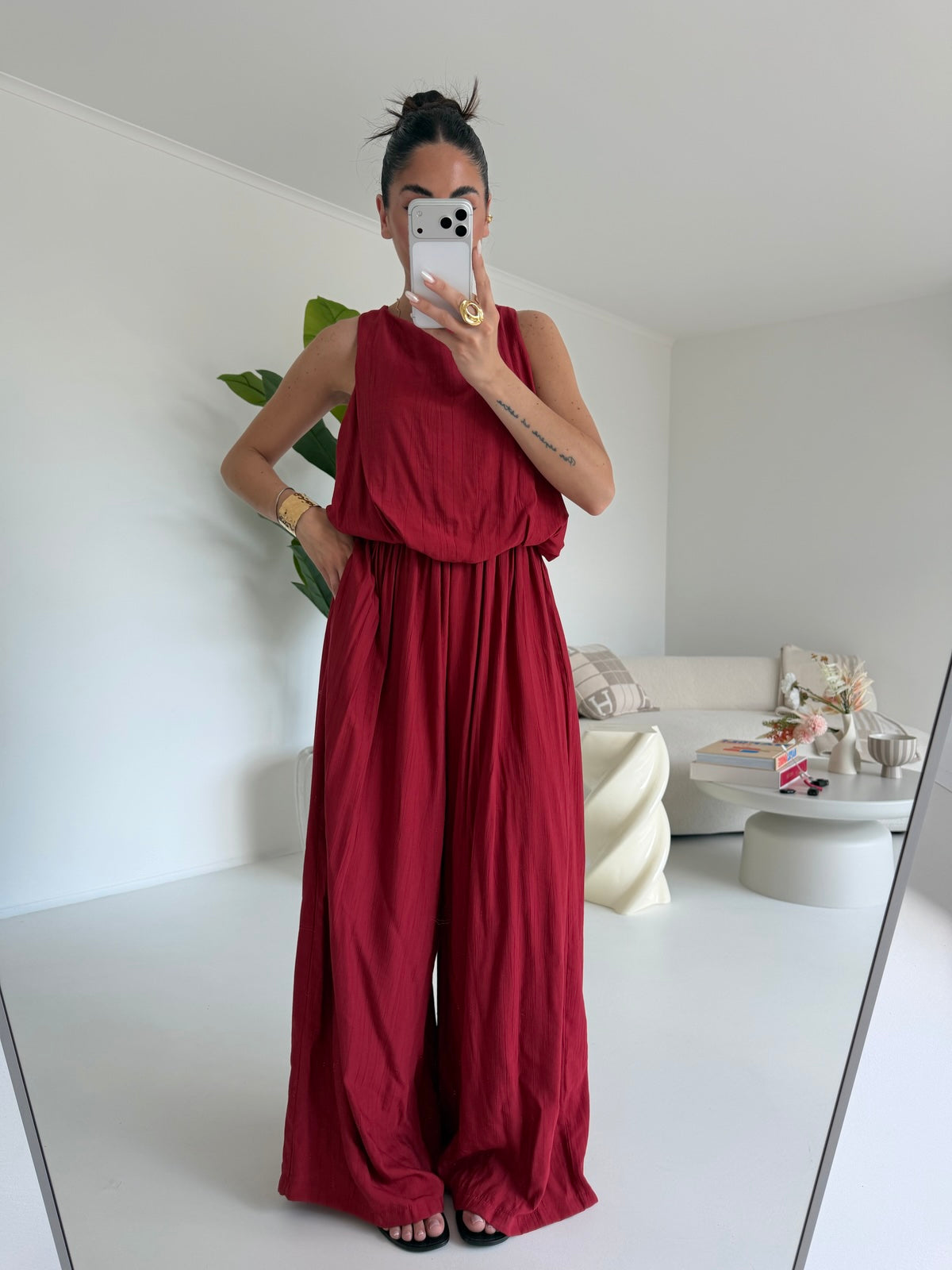 JUMPSUIT FATIMA CHERRY