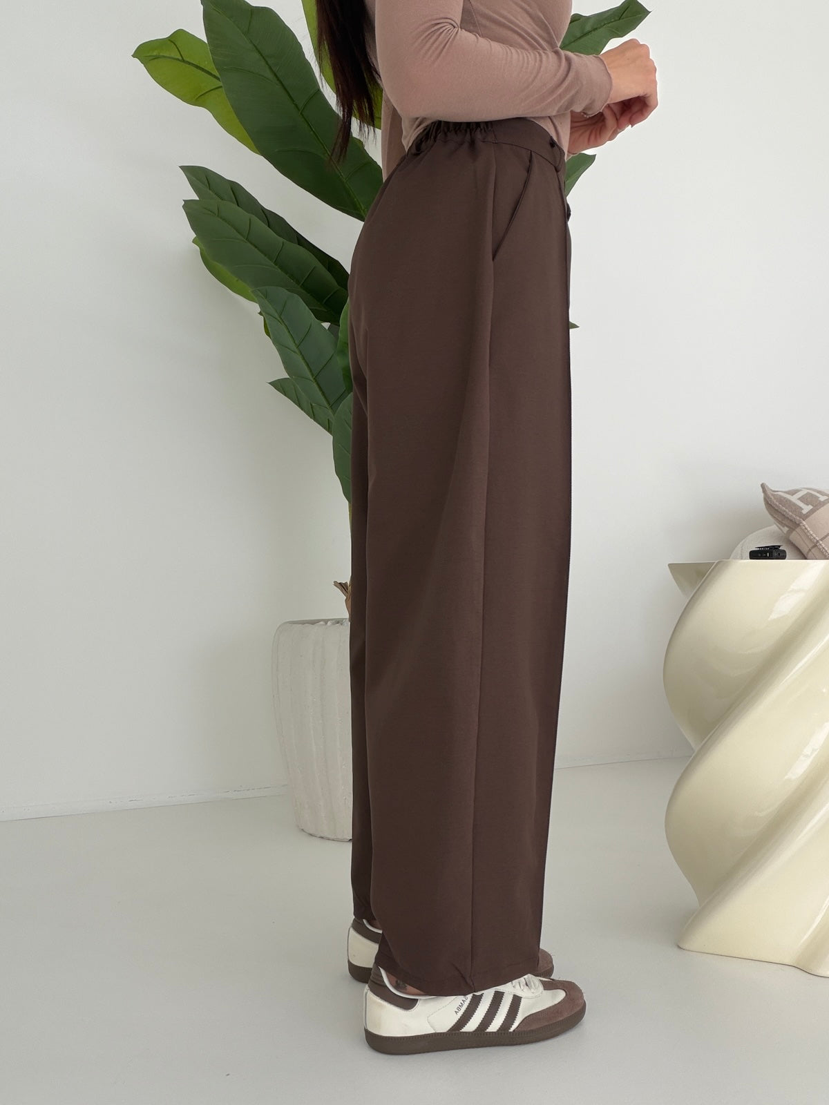 PANTALONE SLOUCHY CHOCO