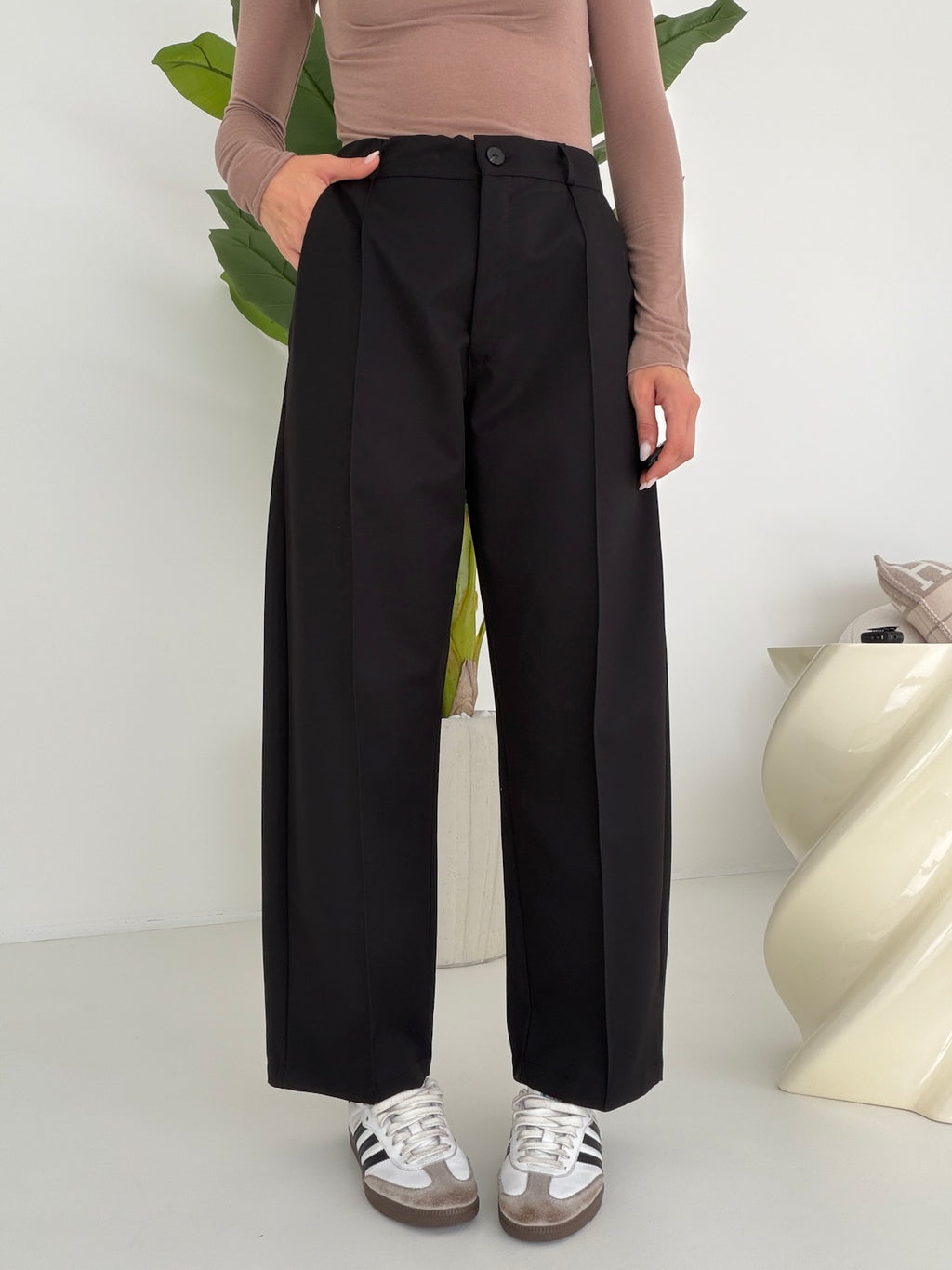 PANTALONE SLOUCHY NERO