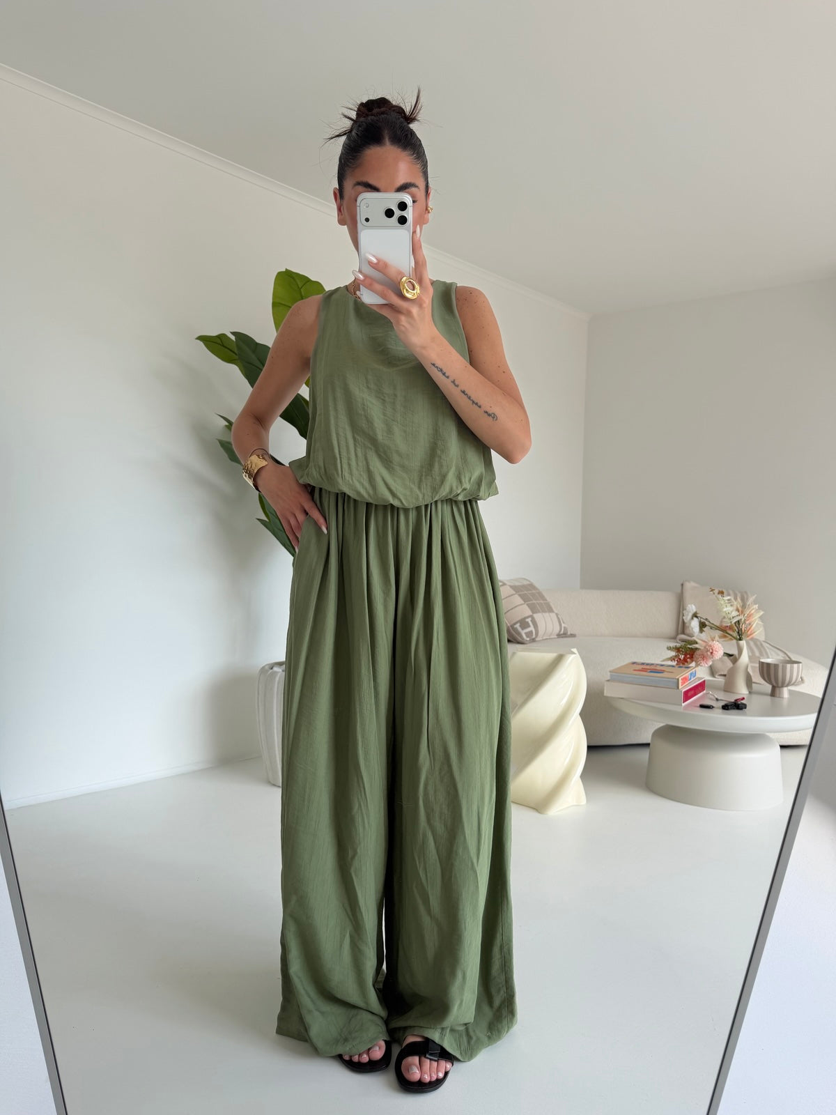 JUMPSUIT FATIMA MILITARE