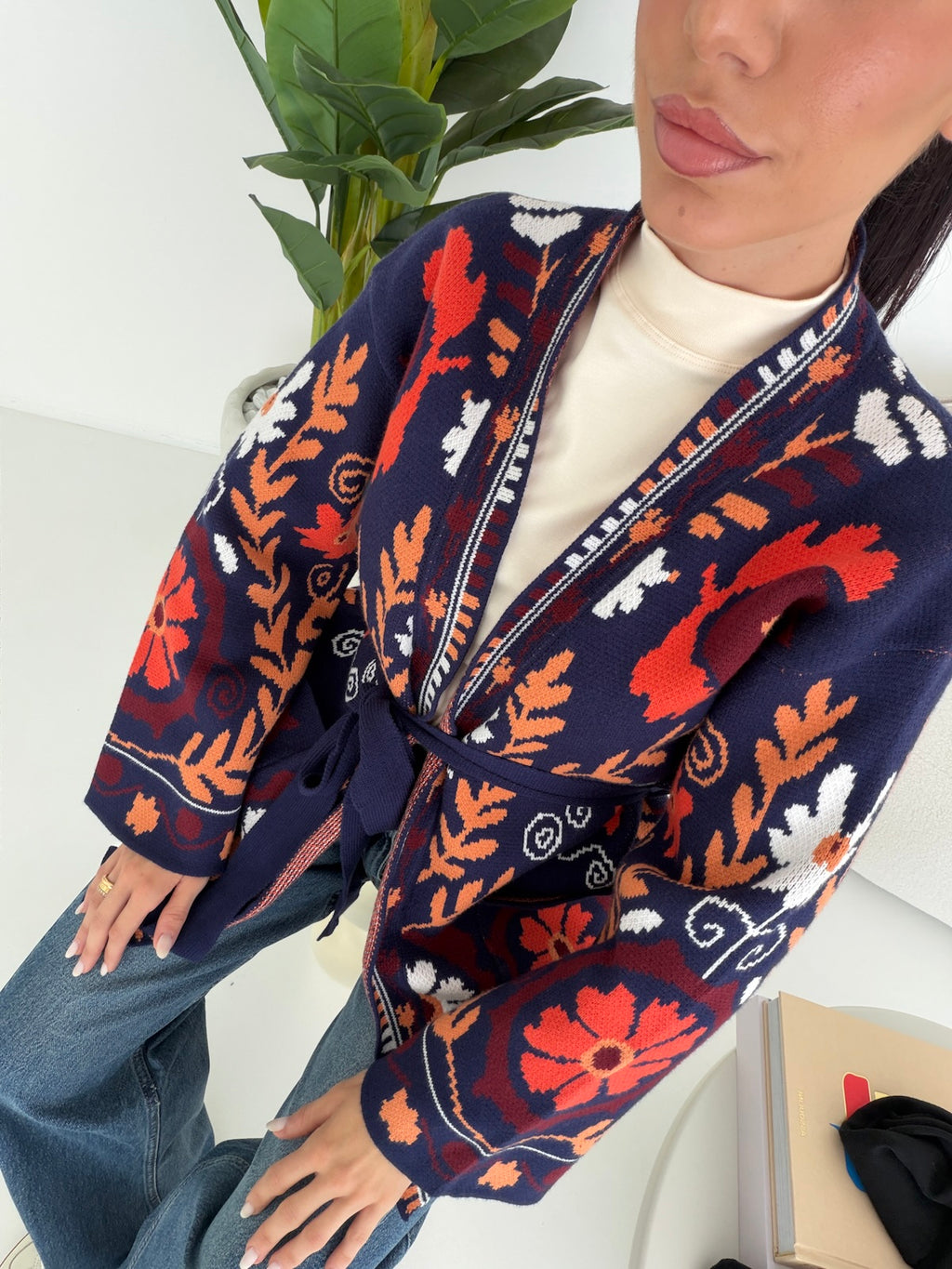 JP-8790-CARDIGAN CHILE NAVY
