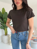 3074-T-SHIRT AMBER CHOCO