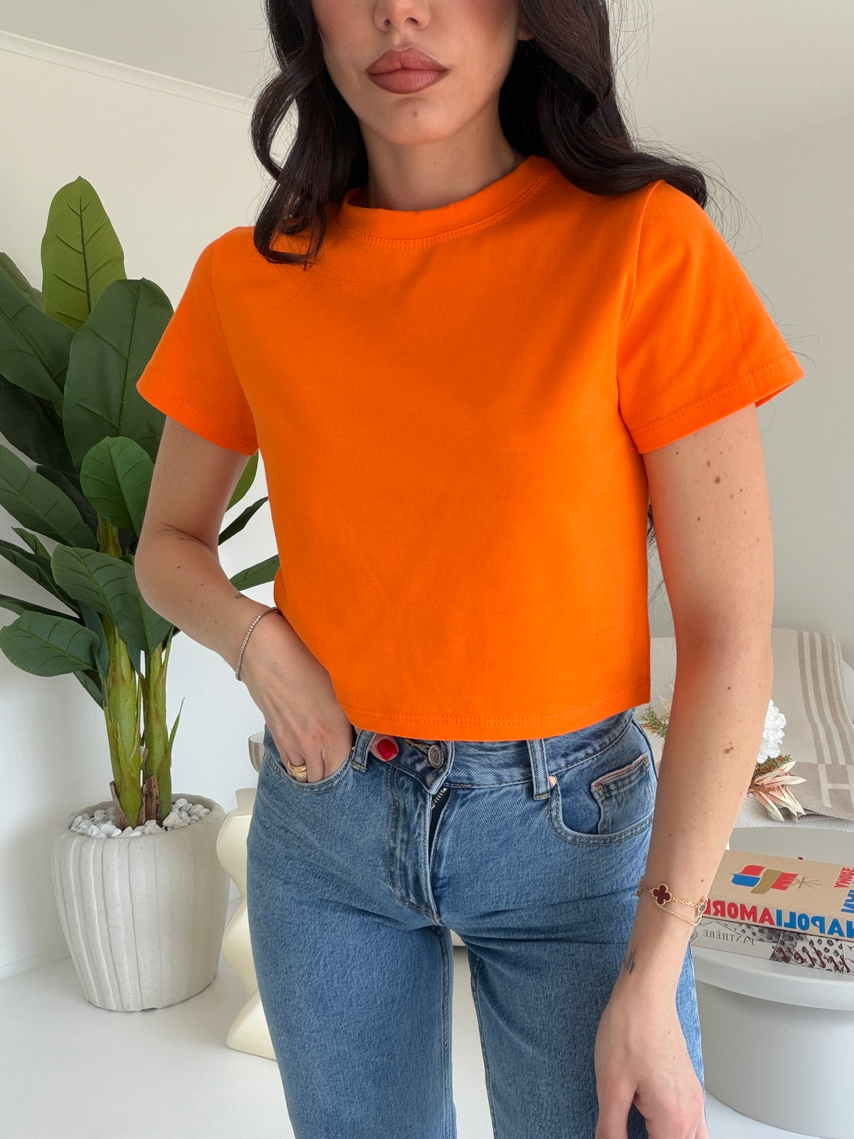 3074-T-SHIRT AMBER ORANGE