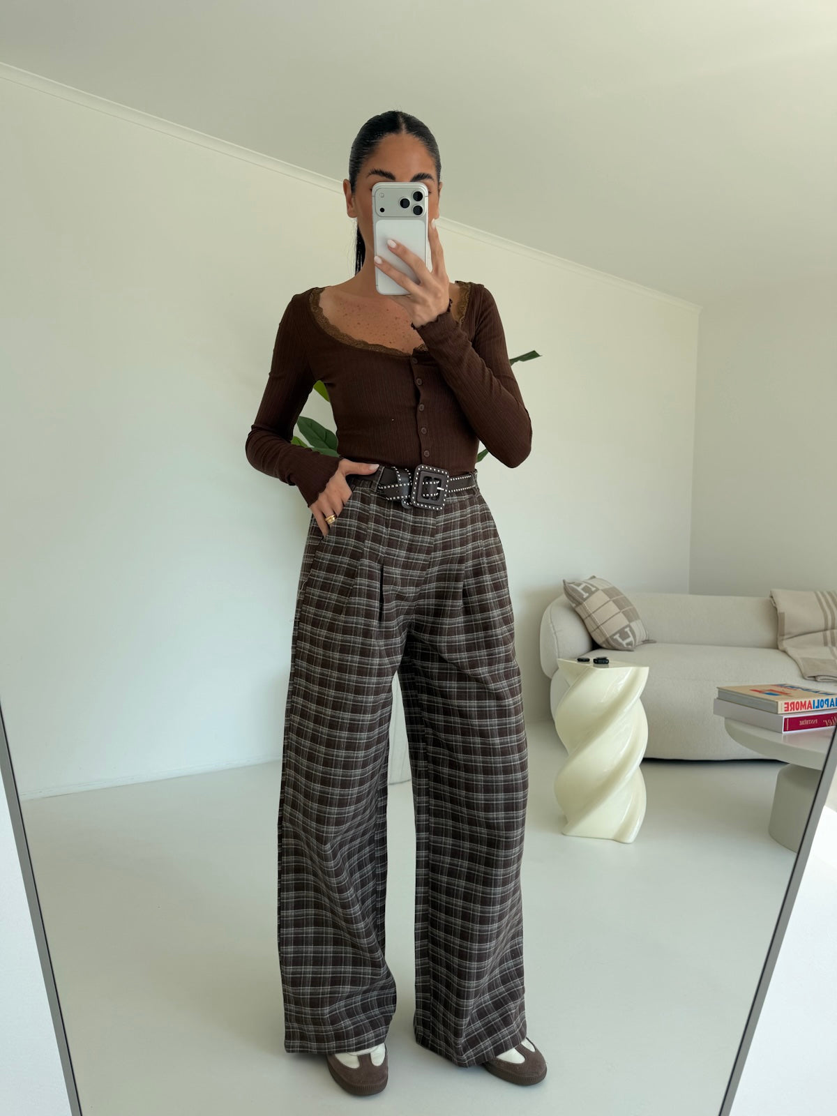 K200-PANTALONE SCOTTISH CHOCO