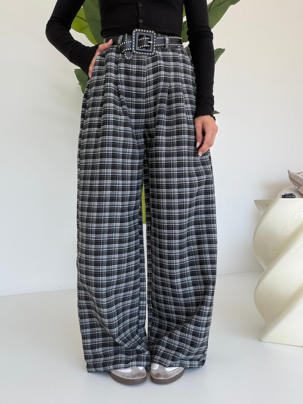 K200-PANTALONE SCOTTISH NERO