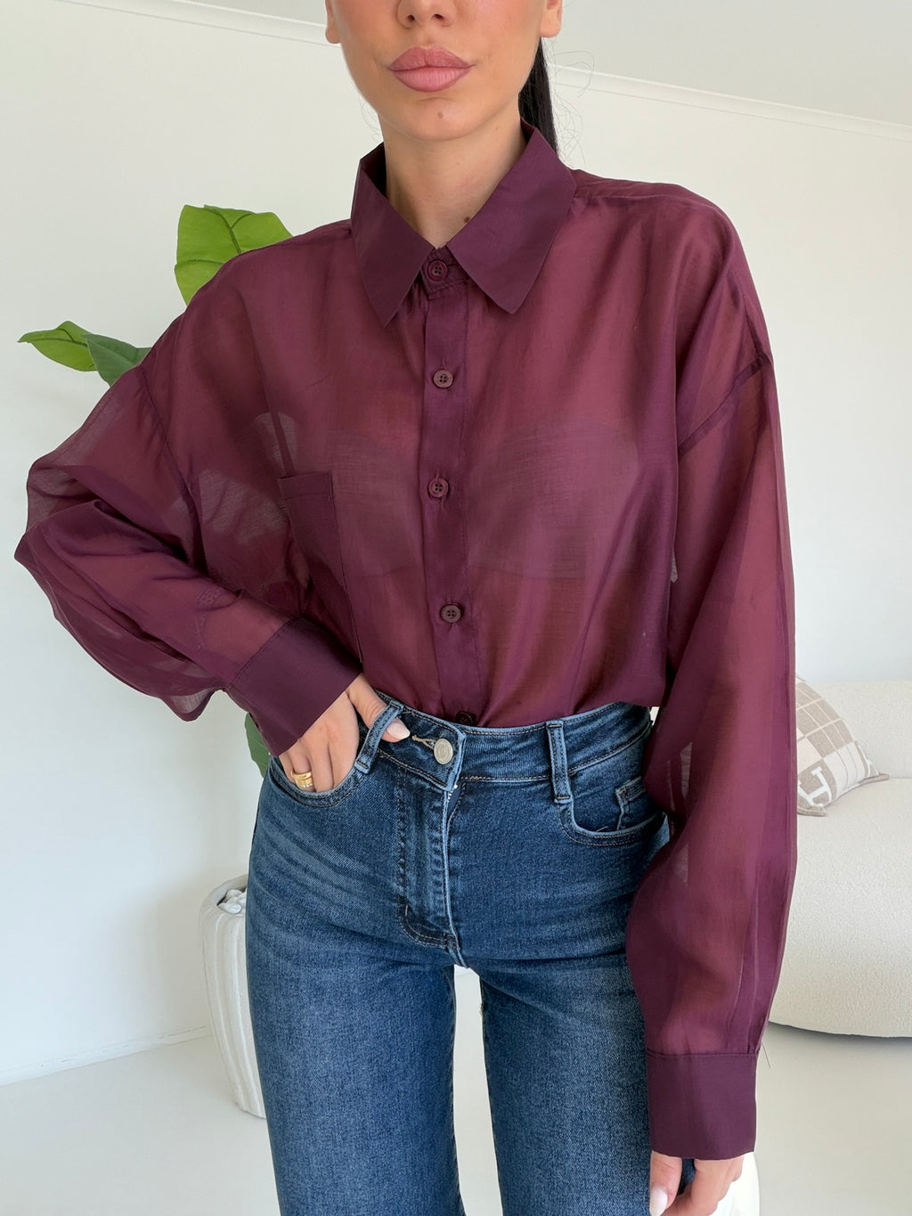 V6808-CAMICIA VELATA WINE