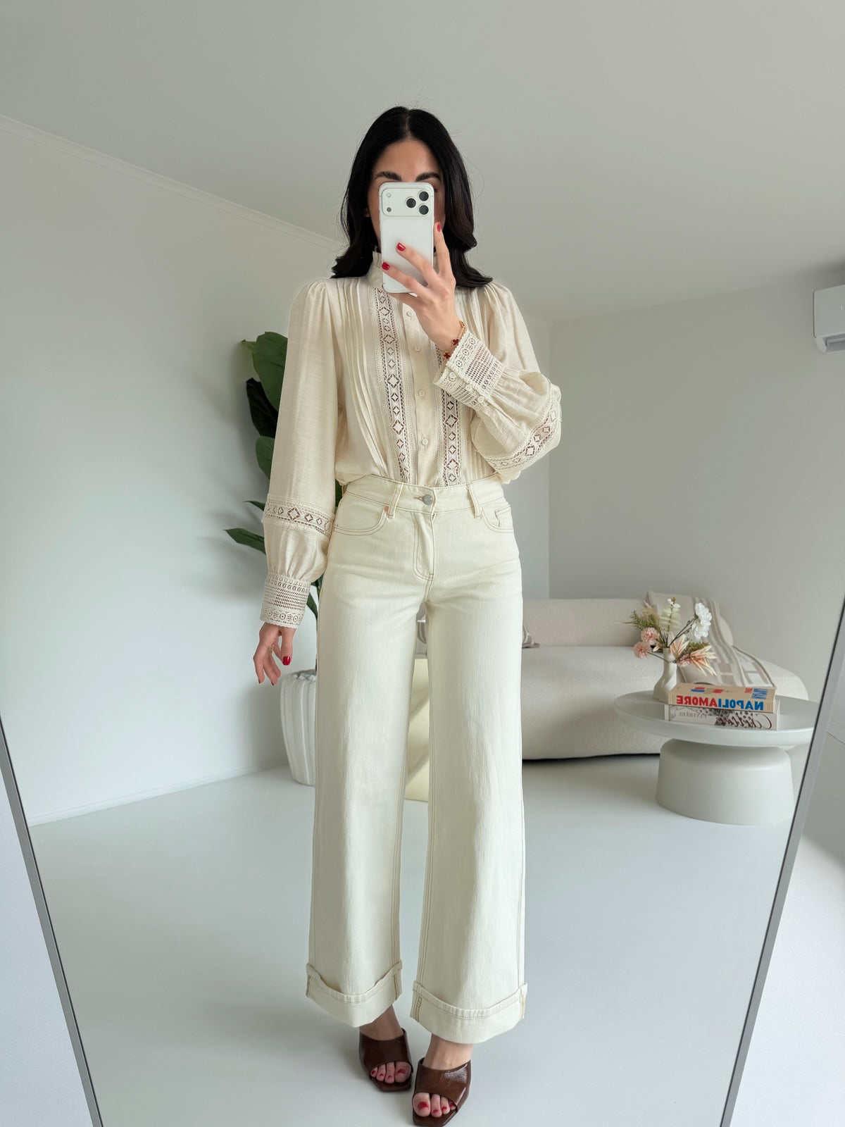 H5529-JEANS PIEGONE BUTTER