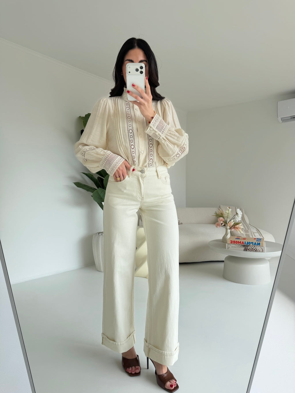 H5529-JEANS PIEGONE BUTTER