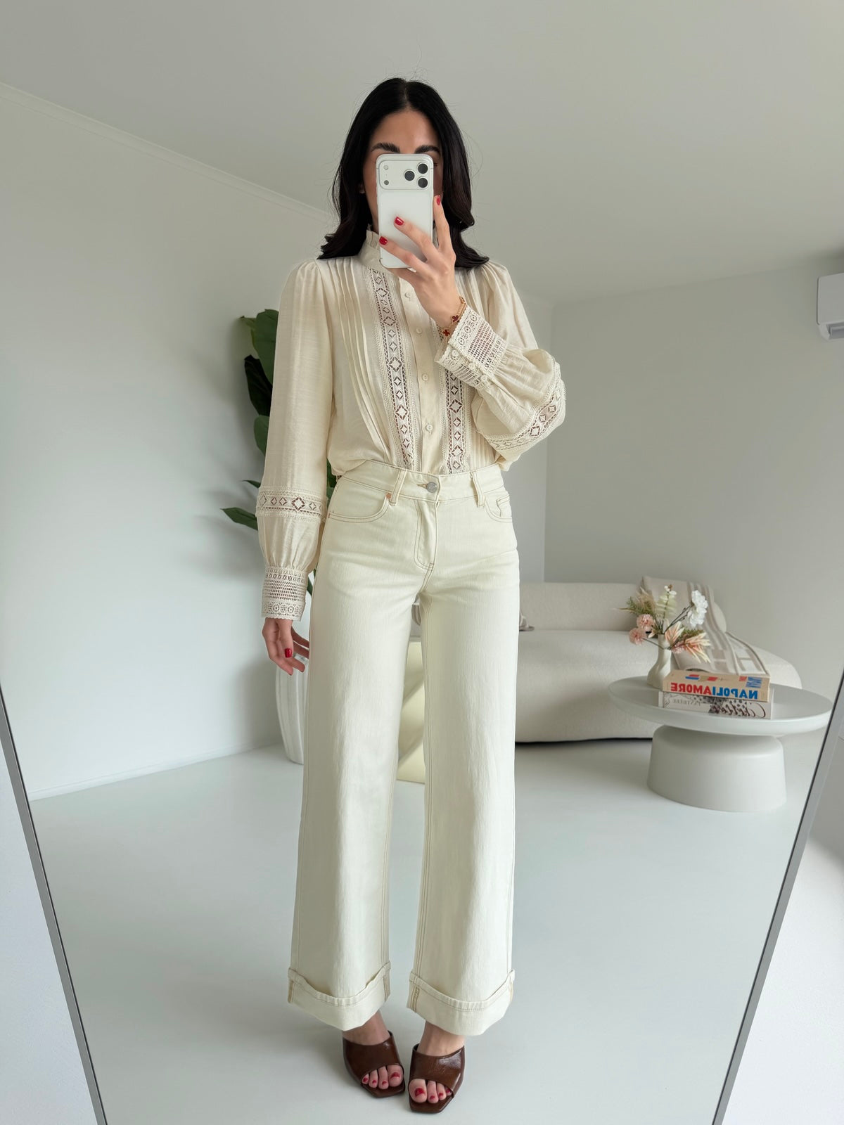 H5529-JEANS PIEGONE BUTTER