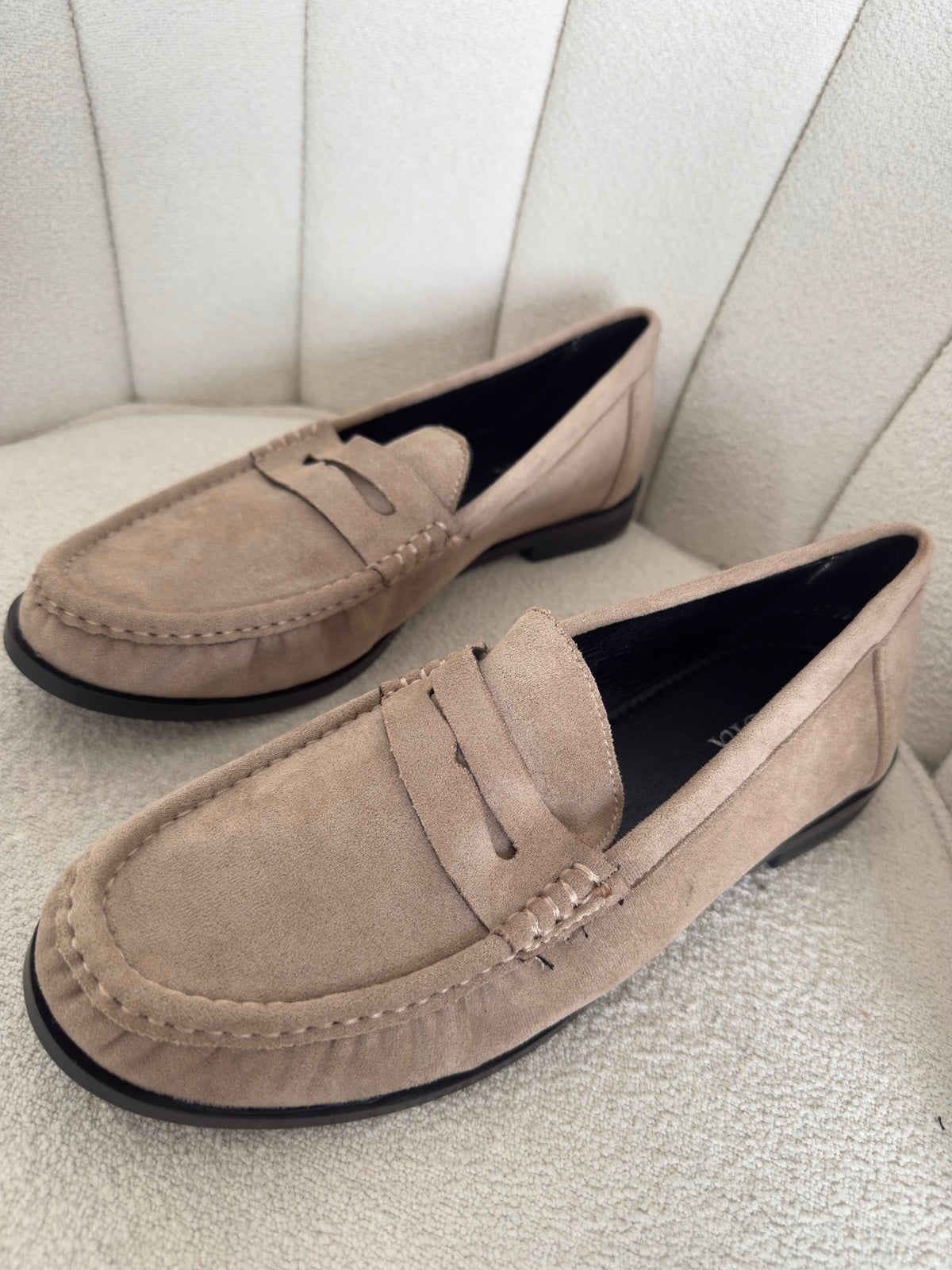 MOLLY-MOCASSINO IN ECO CAMOSCIO TAUPE