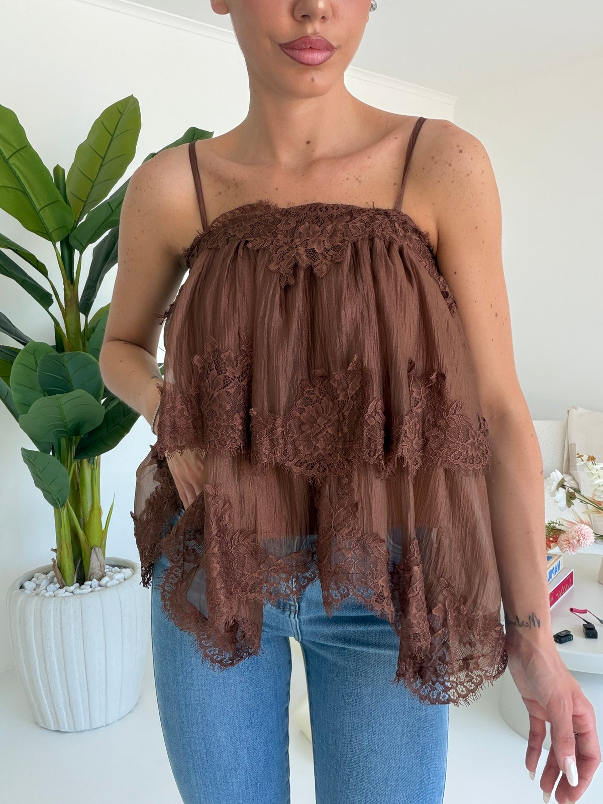 8051-BLUSA TUSCANY CHOCO