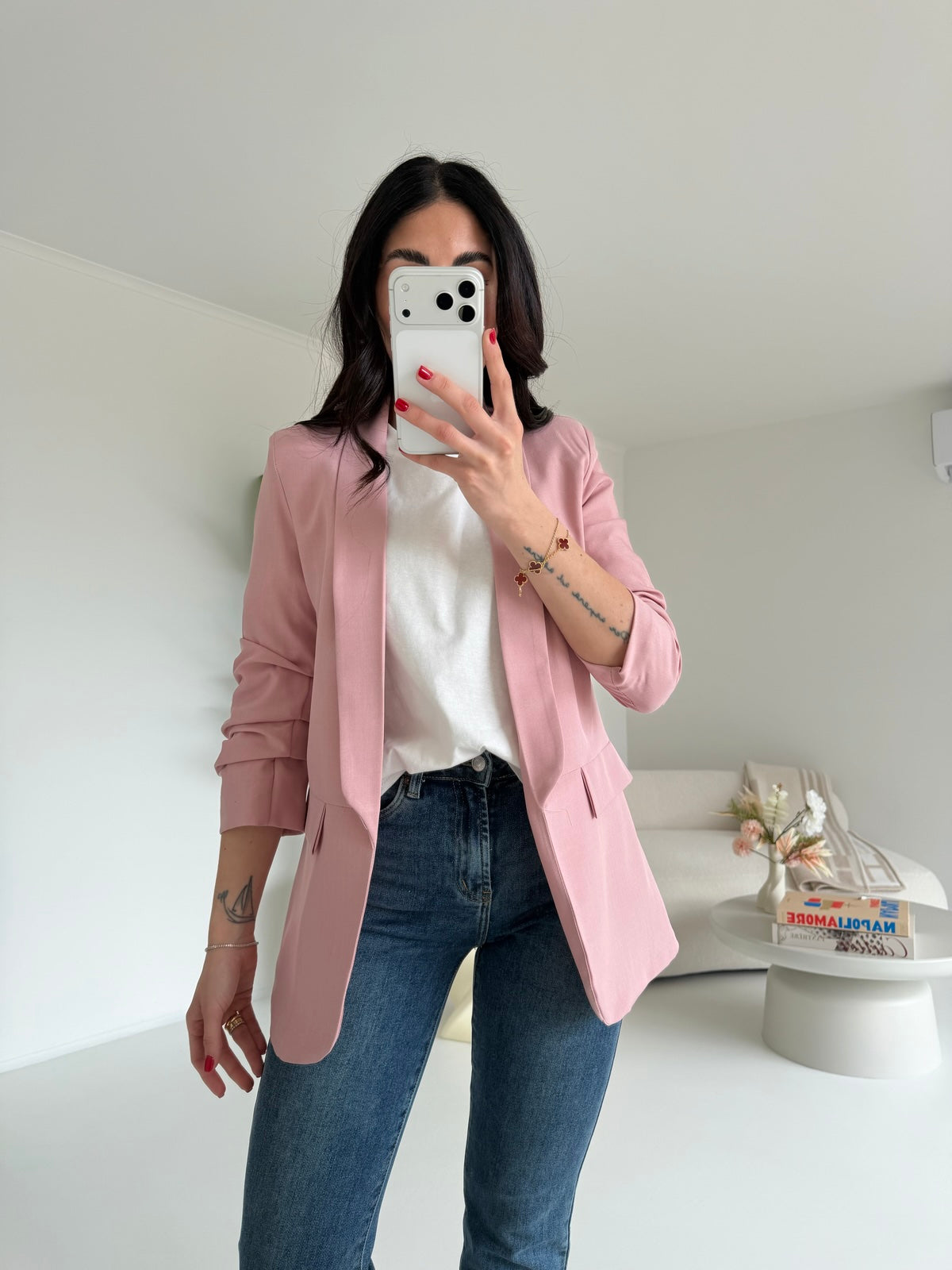 BLAZER 3/4 PINK
