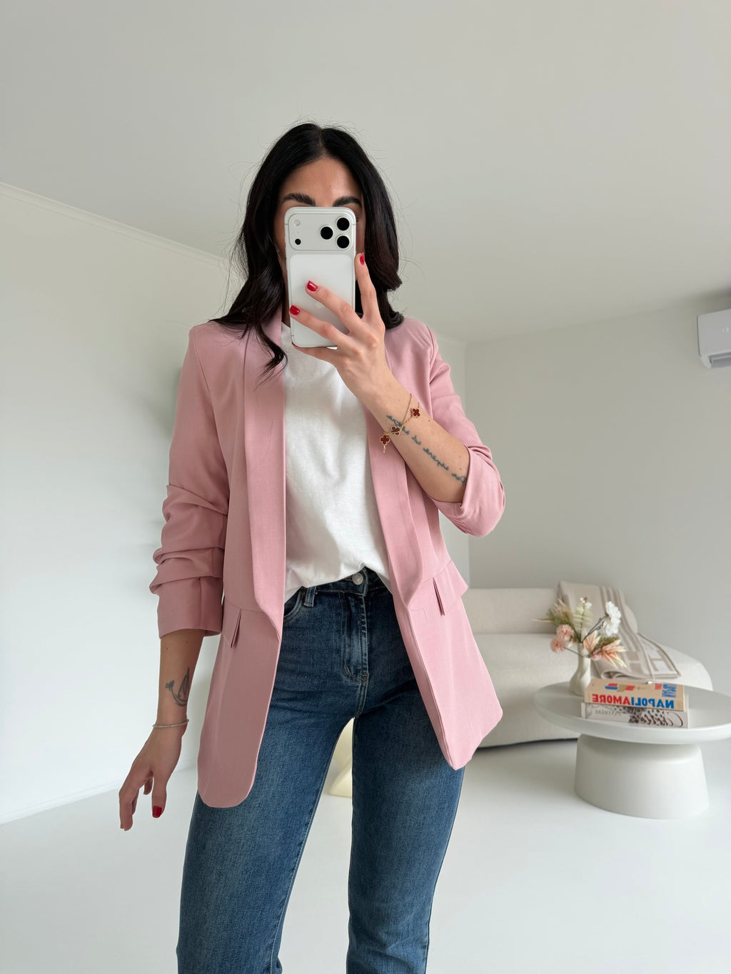 BLAZER 3/4 PINK