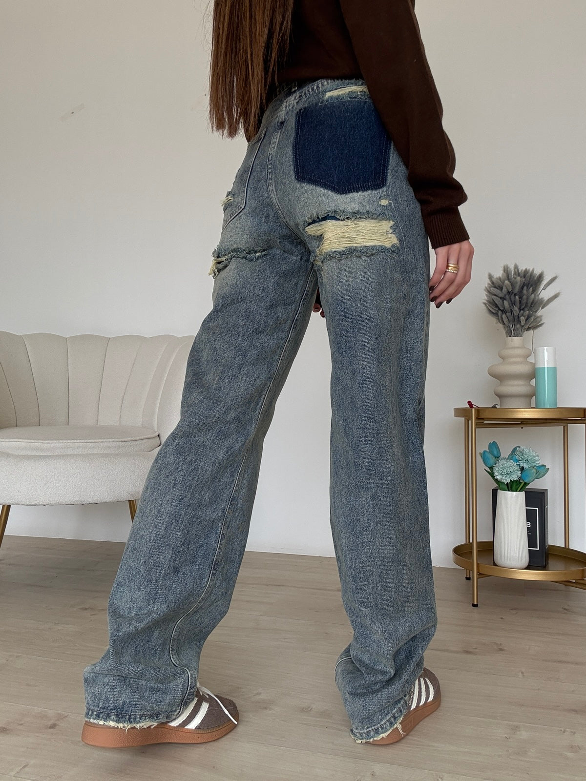A3222-JEANS GAMBA DRITTA LOOK BACK
