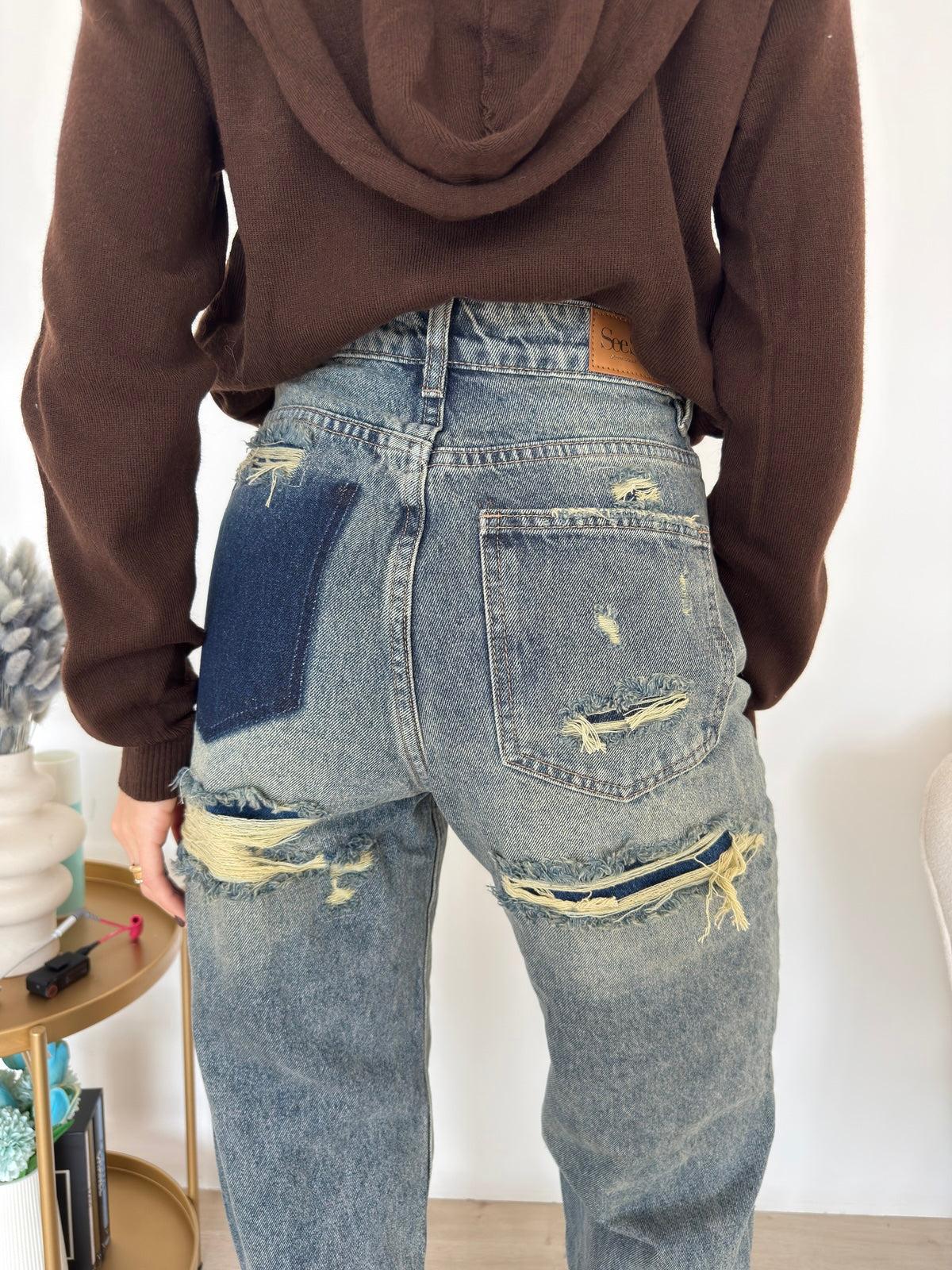 A3222-JEANS GAMBA DRITTA LOOK BACK