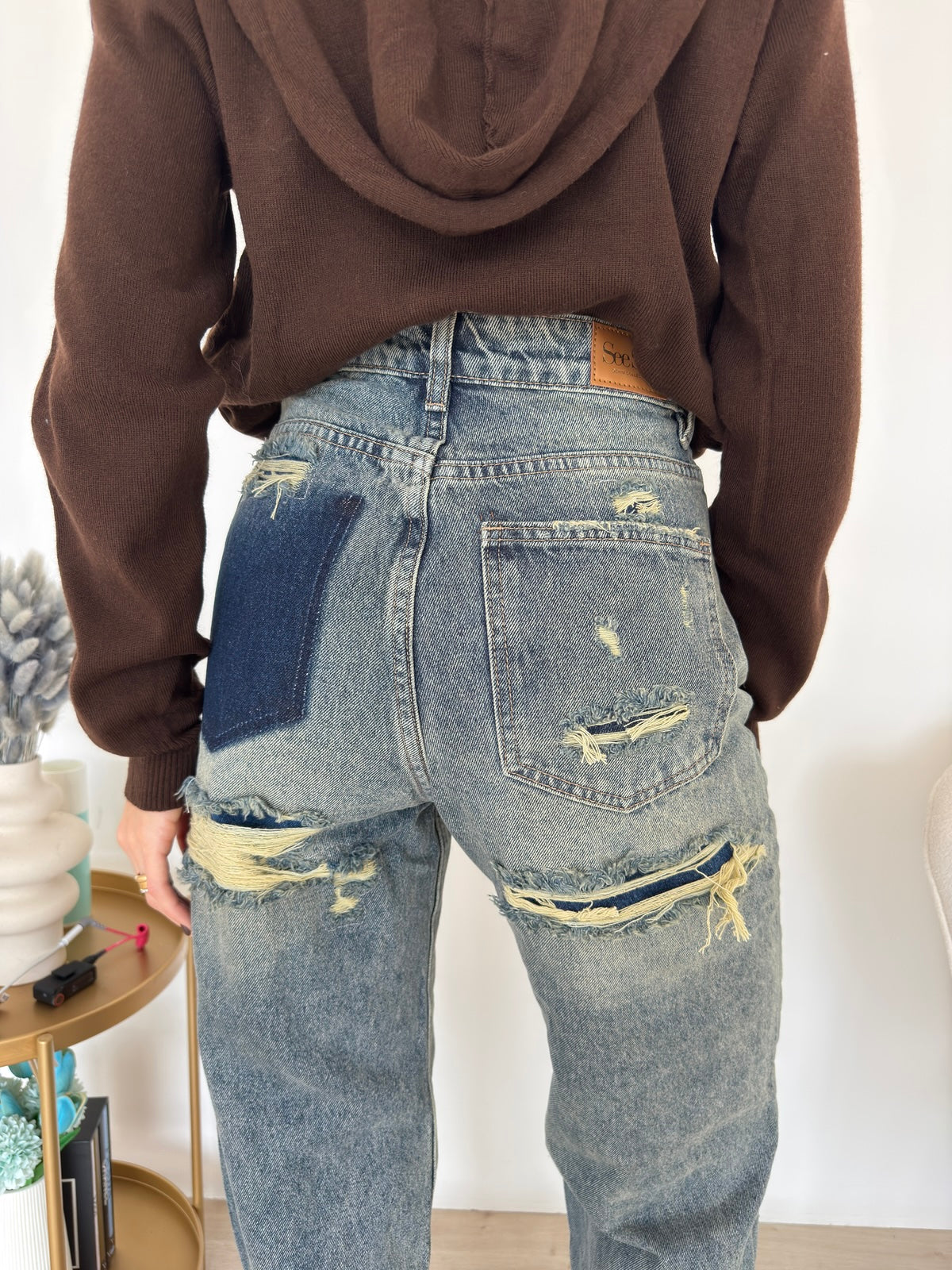 A3222-JEANS GAMBA DRITTA LOOK BACK