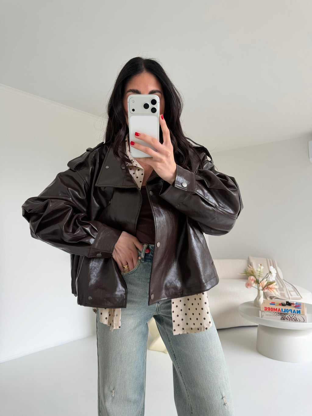 CV2212-10-BIKER ALEX CHOCO