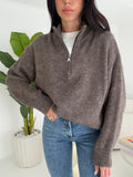 PULL ZIPPER TAUPE