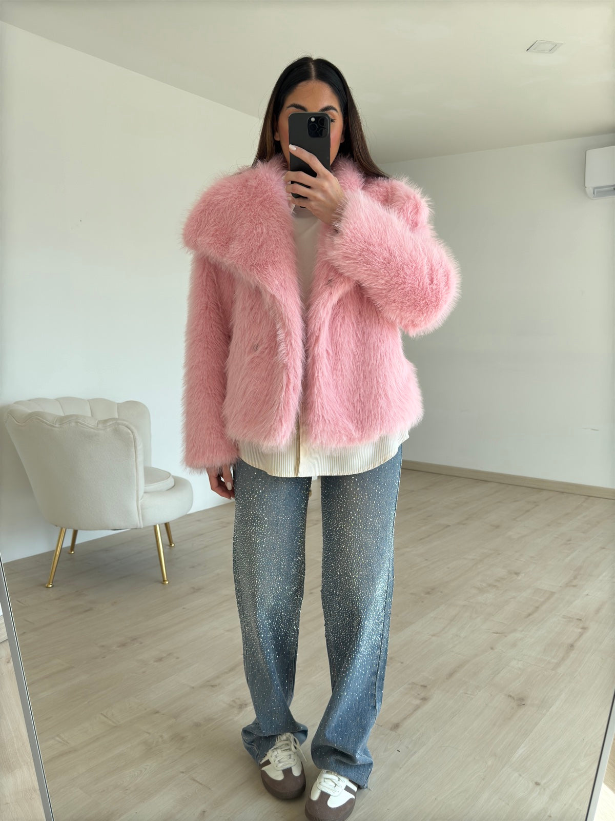 F5627-ECO PELLICCIA BELLE PINK