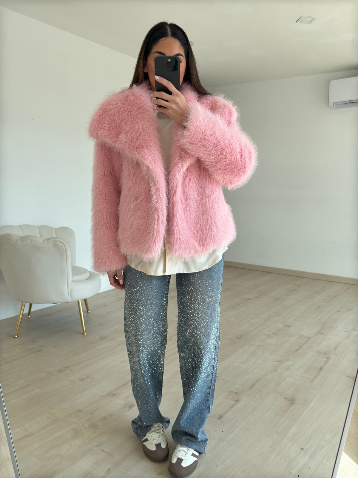 F5627-ECO PELLICCIA BELLE PINK