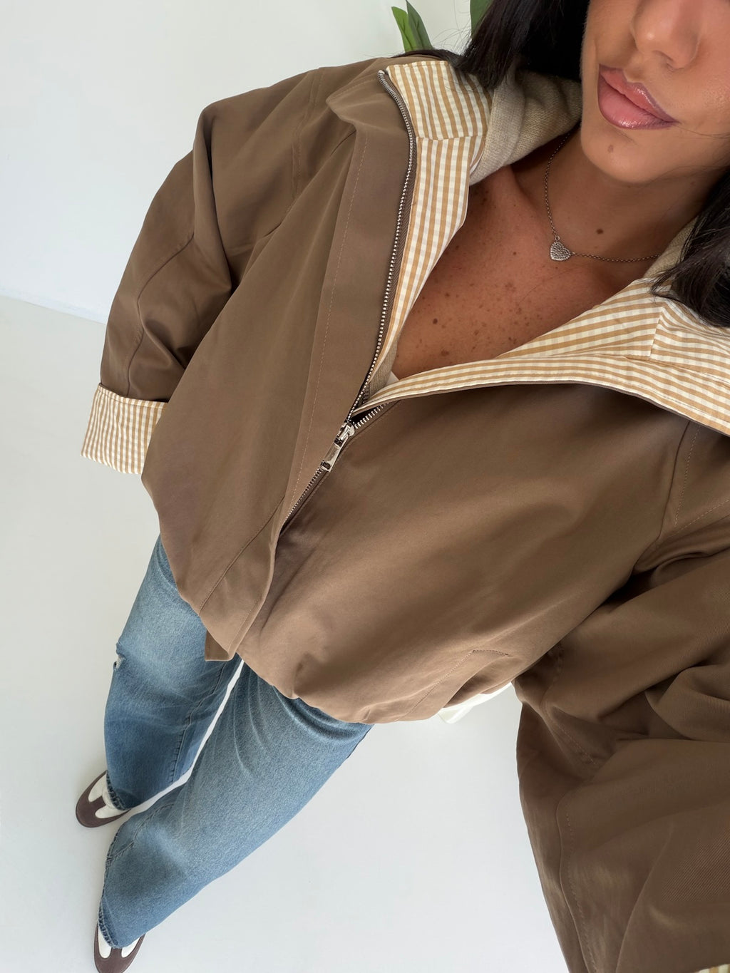 TT38062-BOMBER POPPER TAUPE