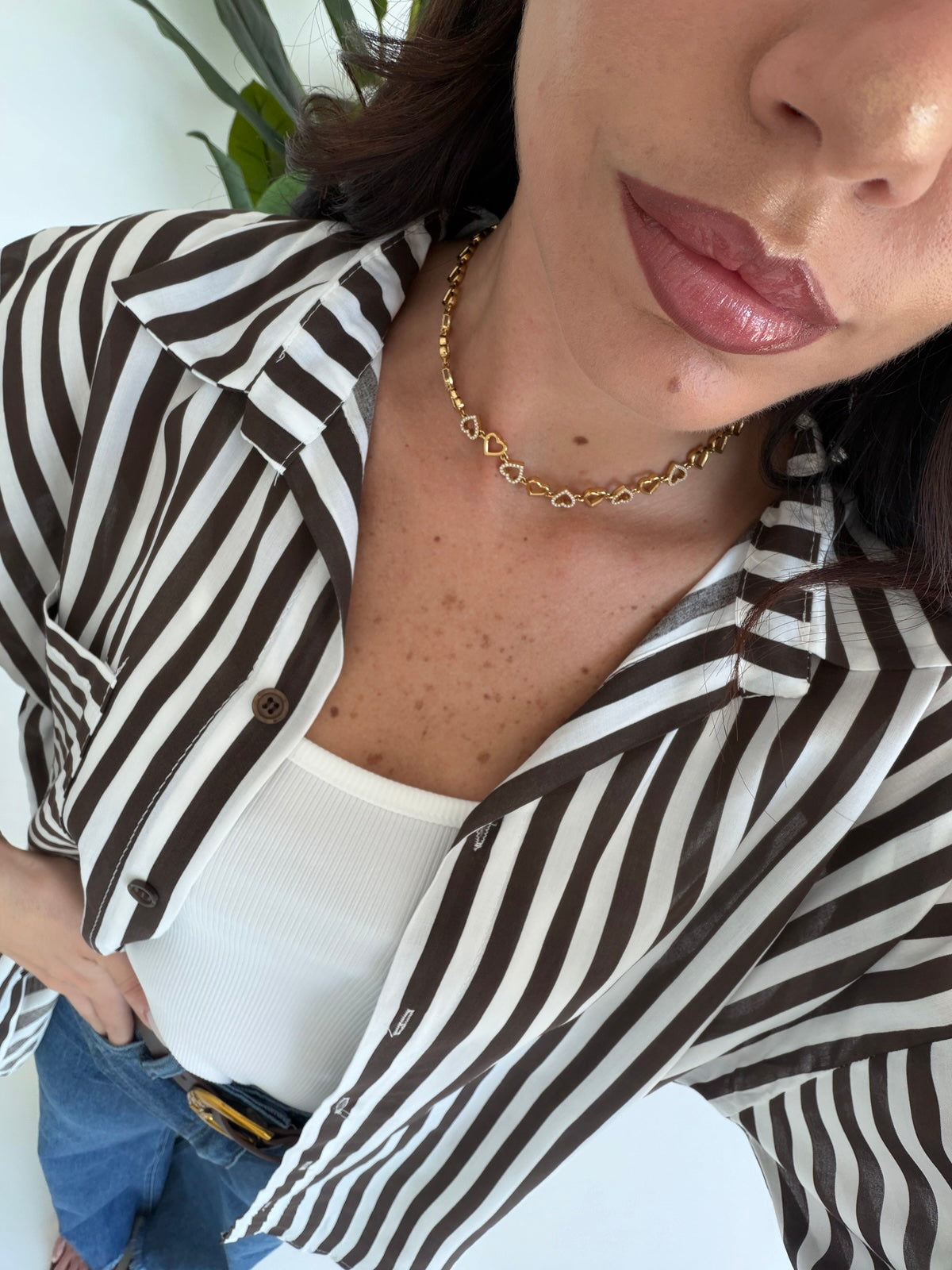 COLLANA CUORE&STRASS GOLD