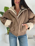 TT38062-BOMBER POPPER TAUPE