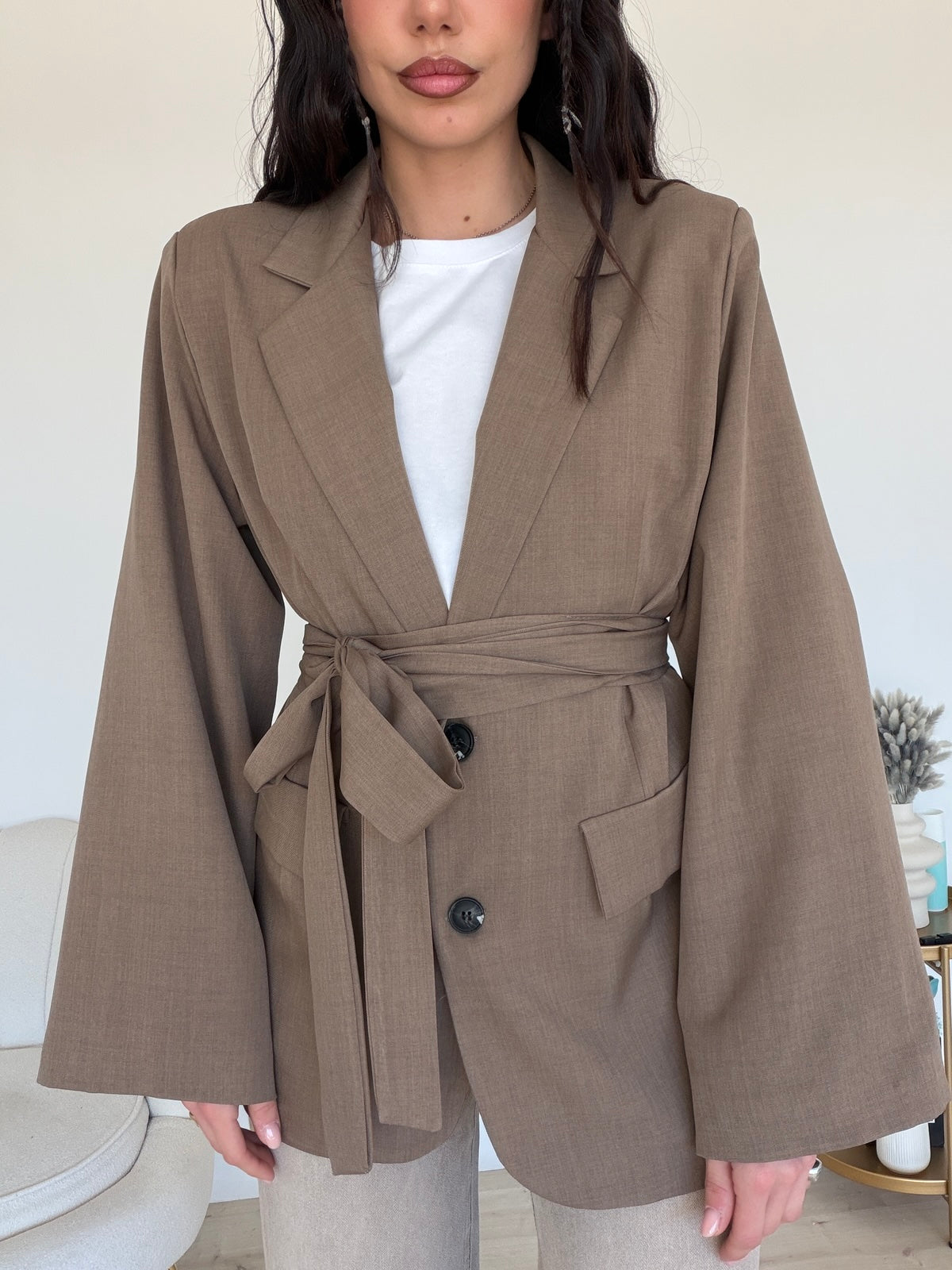 BLAZER EVERGREEN TAUPE