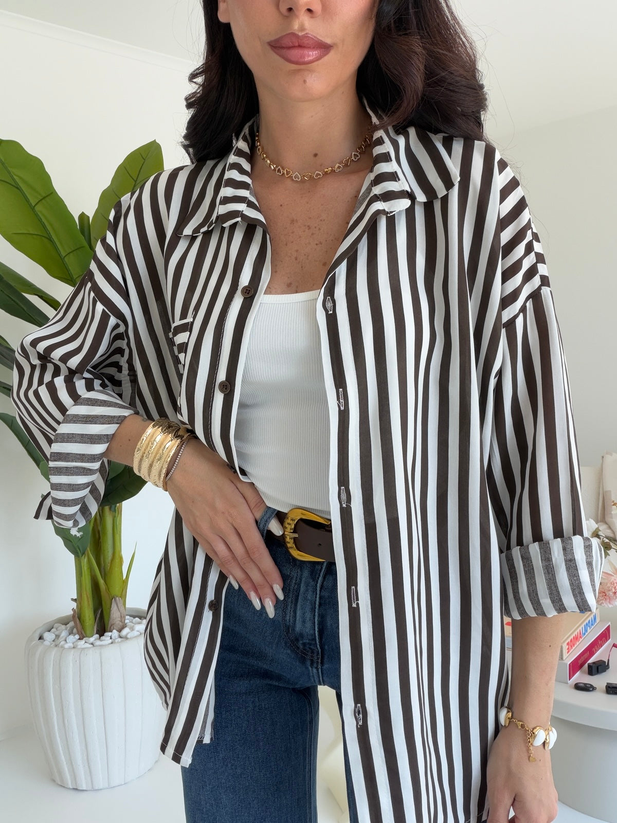 CAMICIA MILLERIGHE CHOCO