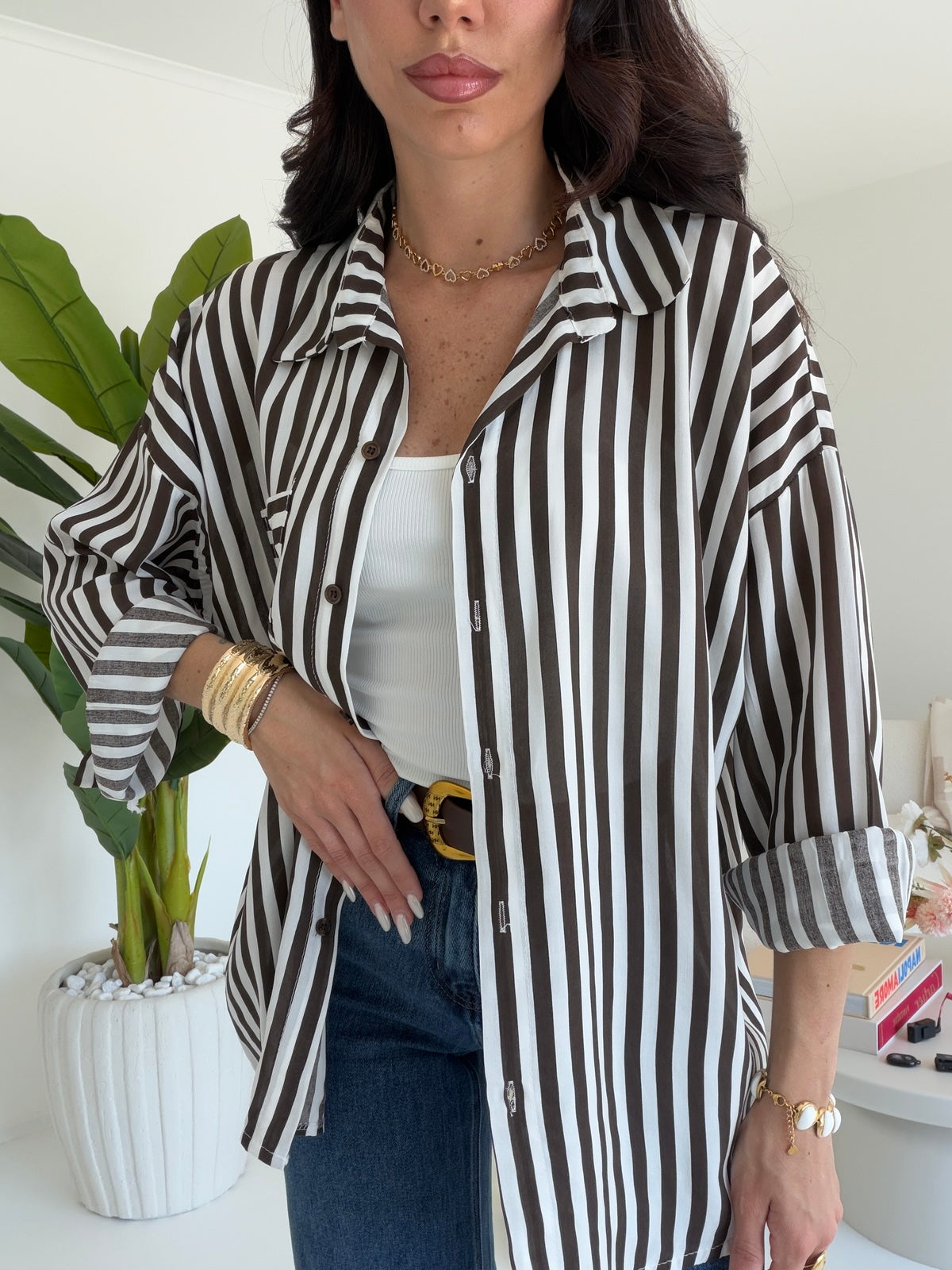 CAMICIA MILLERIGHE CHOCO