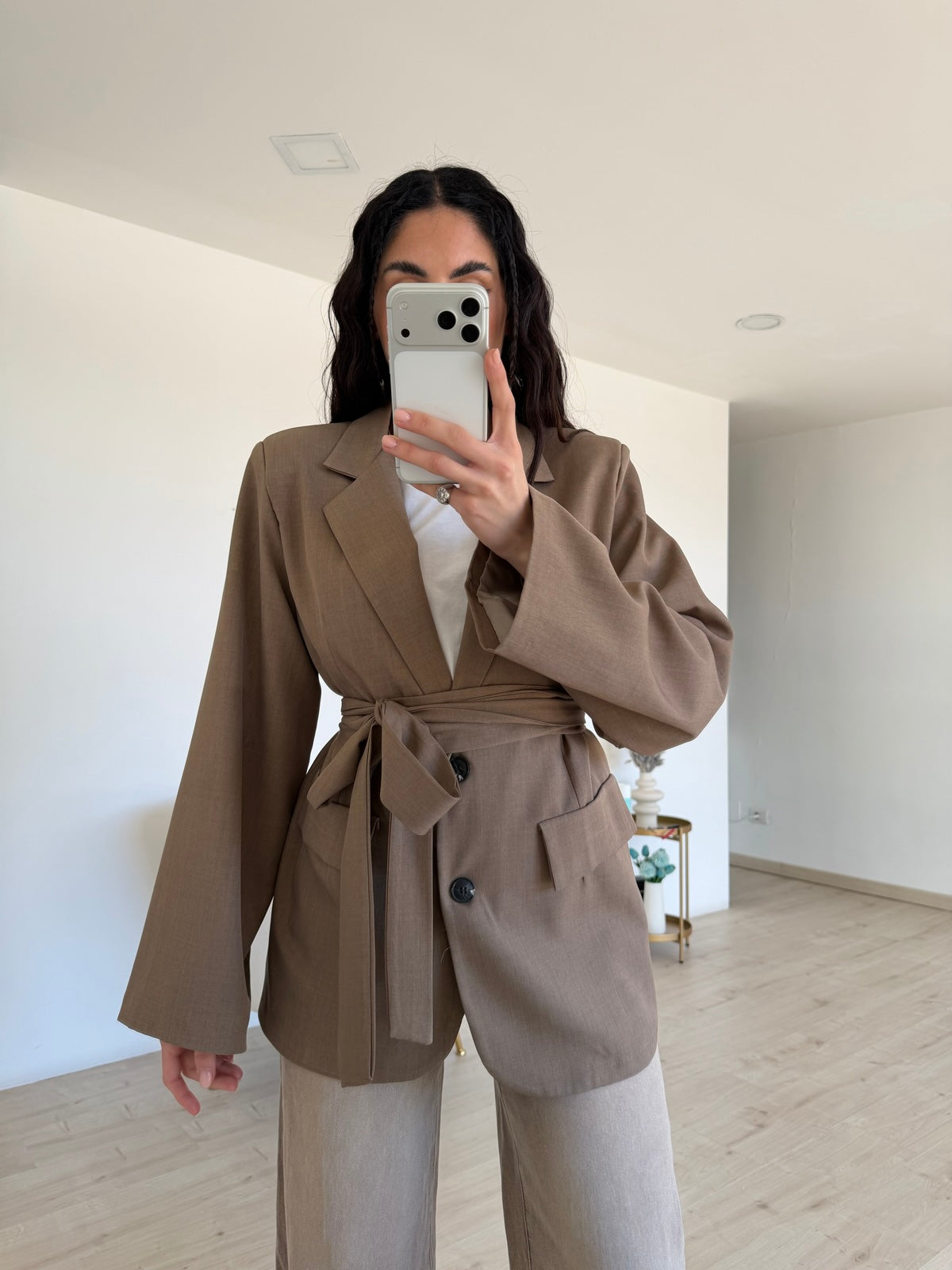 BLAZER EVERGREEN TAUPE